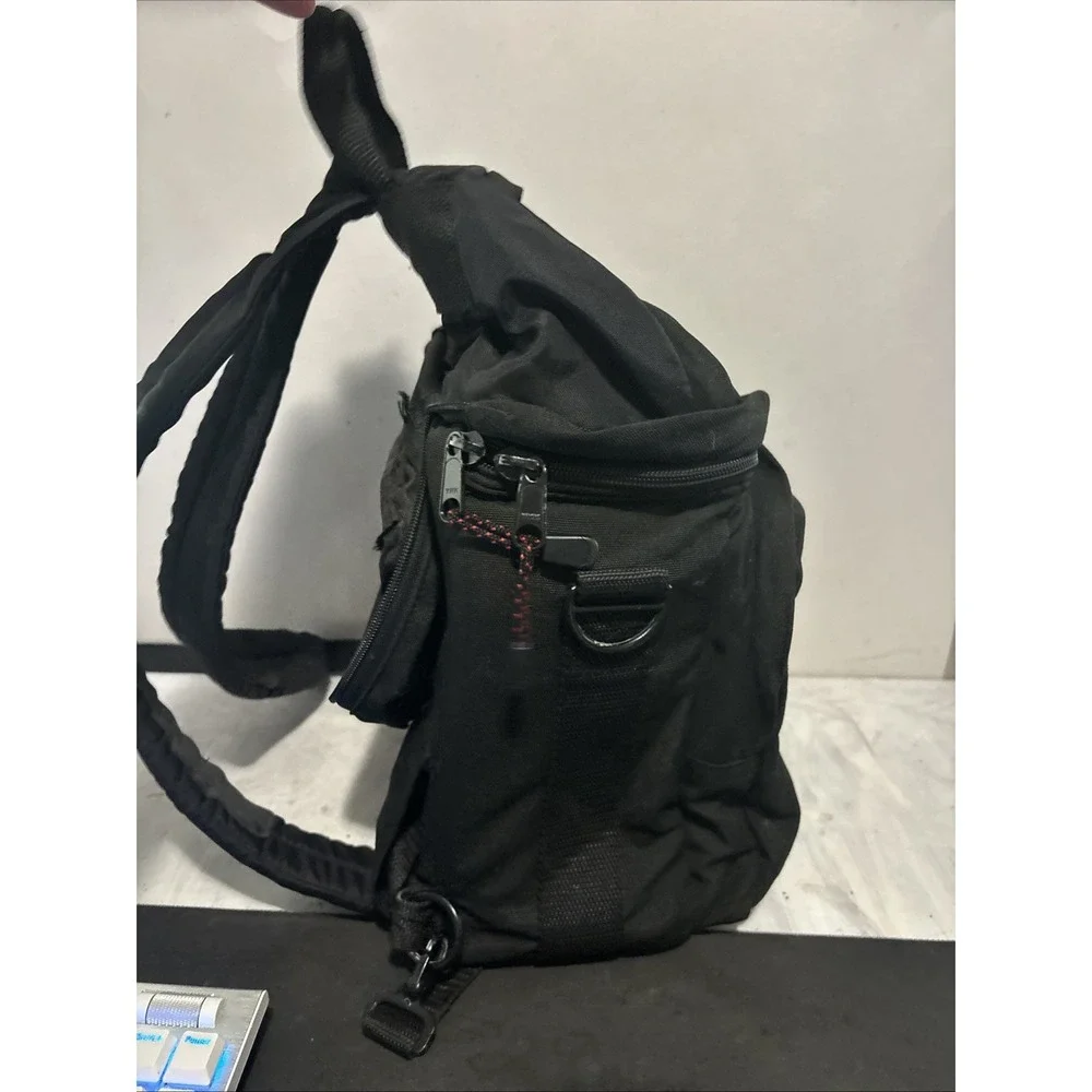Vintage Tamrac Camera Backpack Bag Black Canvas Padded USA Made 976